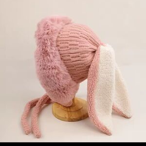 Extra Fluffy Large Faux Fur Pink Bunny Hat 💞
